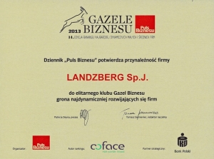 Gazela Biznesu 2013 Gazela Biznesu 2013 - Landzberg S.J.