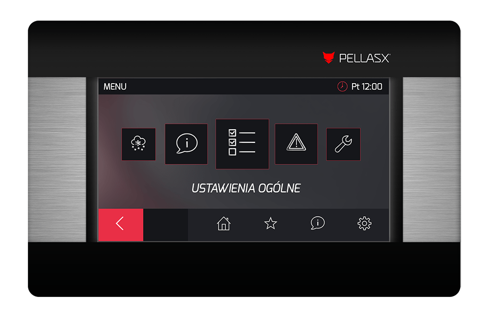 Panel sterownika kotła PELLET ECO